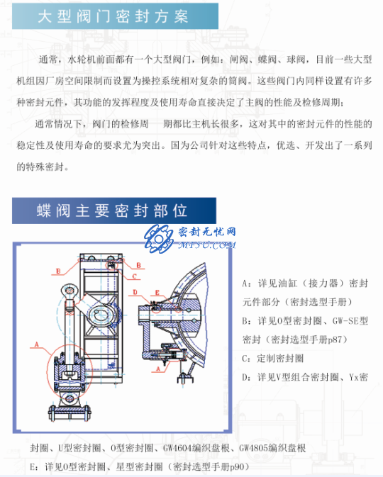 水輪機密封—閥門密封