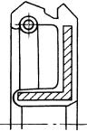 旋轉軸唇形密封圈的特征畫法和規定畫法(GB/T4459.6—1996)