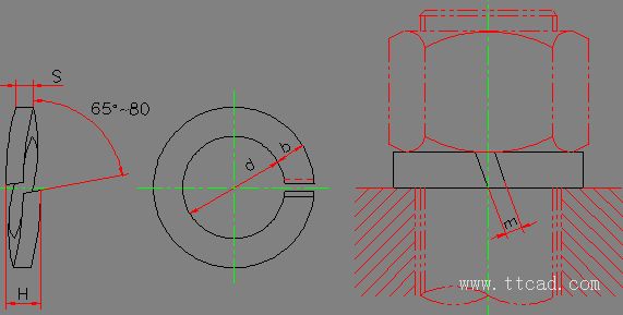 重型彈簧墊圈(GB 7244-87) 重型彈簧墊圈(GB 7244-87)