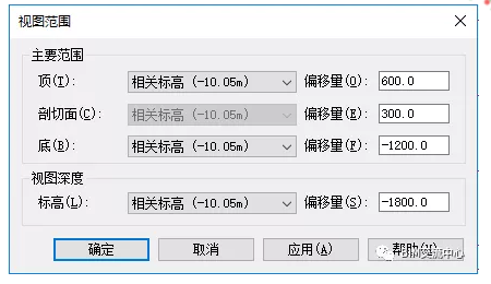 revit的視圖范圍是什么意思？Revit小技巧